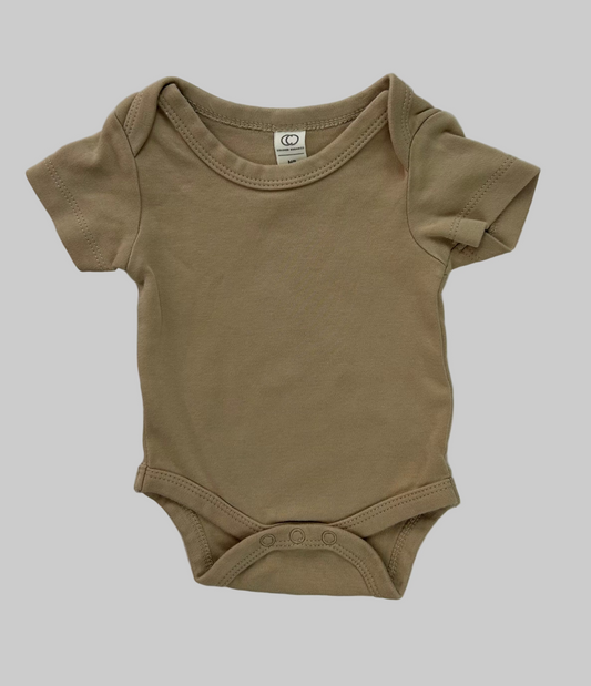 Colored Organics Beige Onesie NB