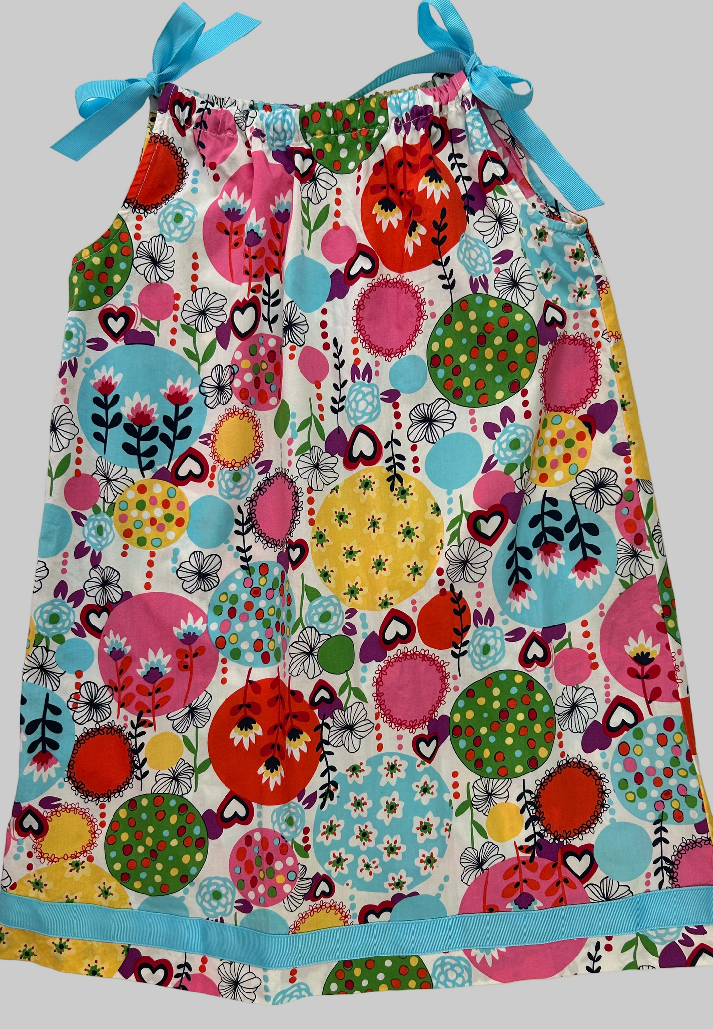 Hanna Andersson Blue Floral Print Dress 5T