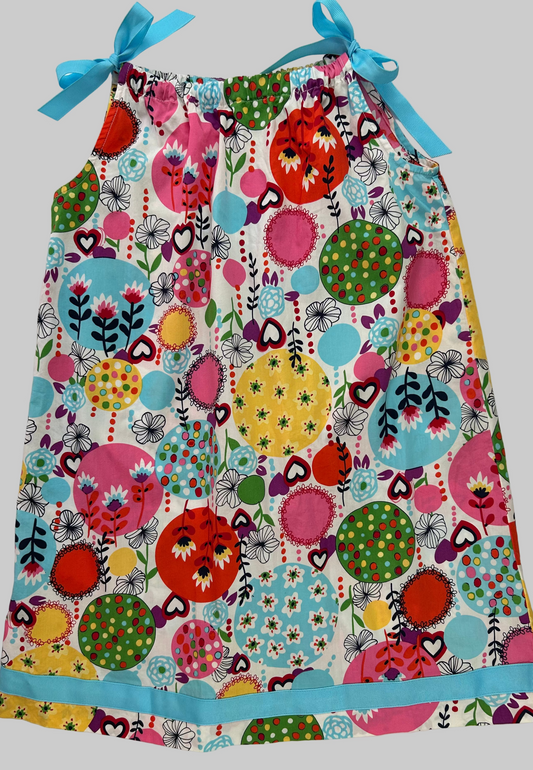 Hanna Andersson Blue Floral Print Dress 5T