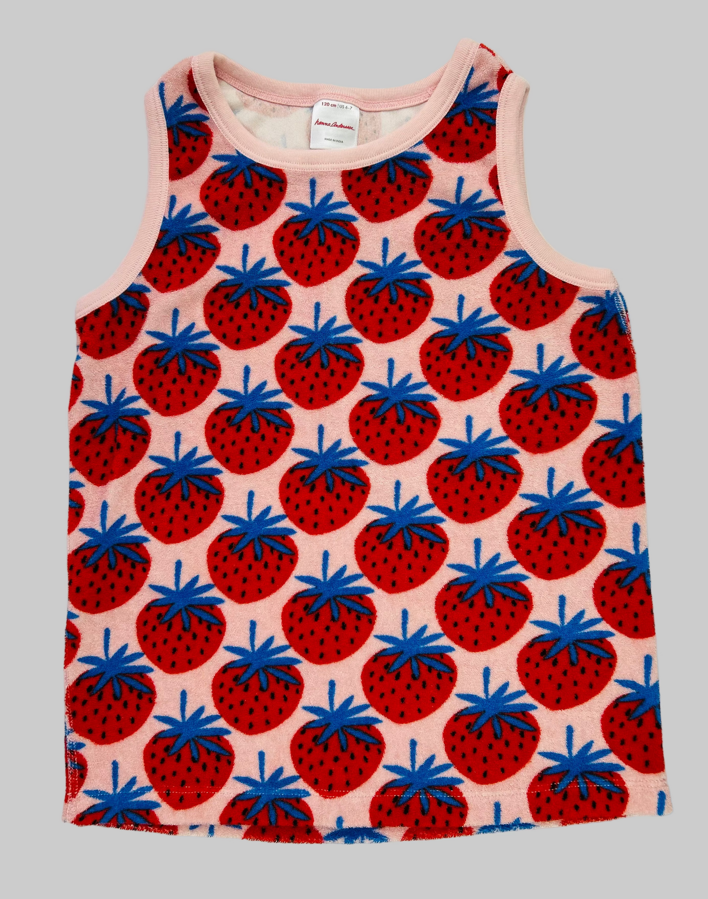 Hanna Andersson Pink Strawberry Tank 6/7