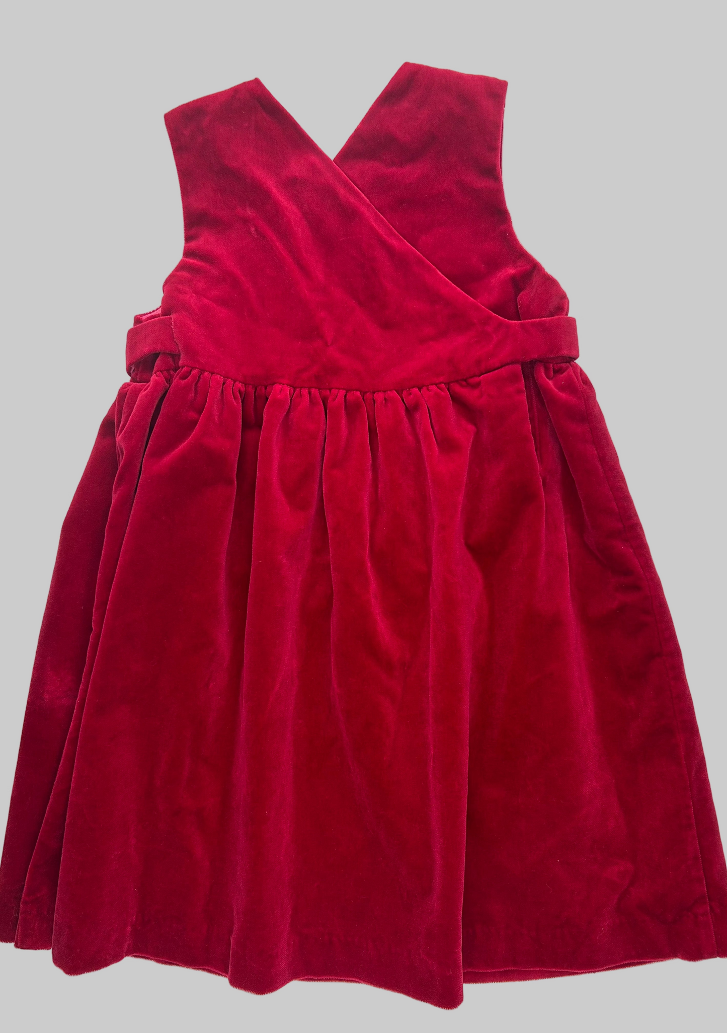 Baby Gap Red Velvet Jumper Dress w/ Tags 4T