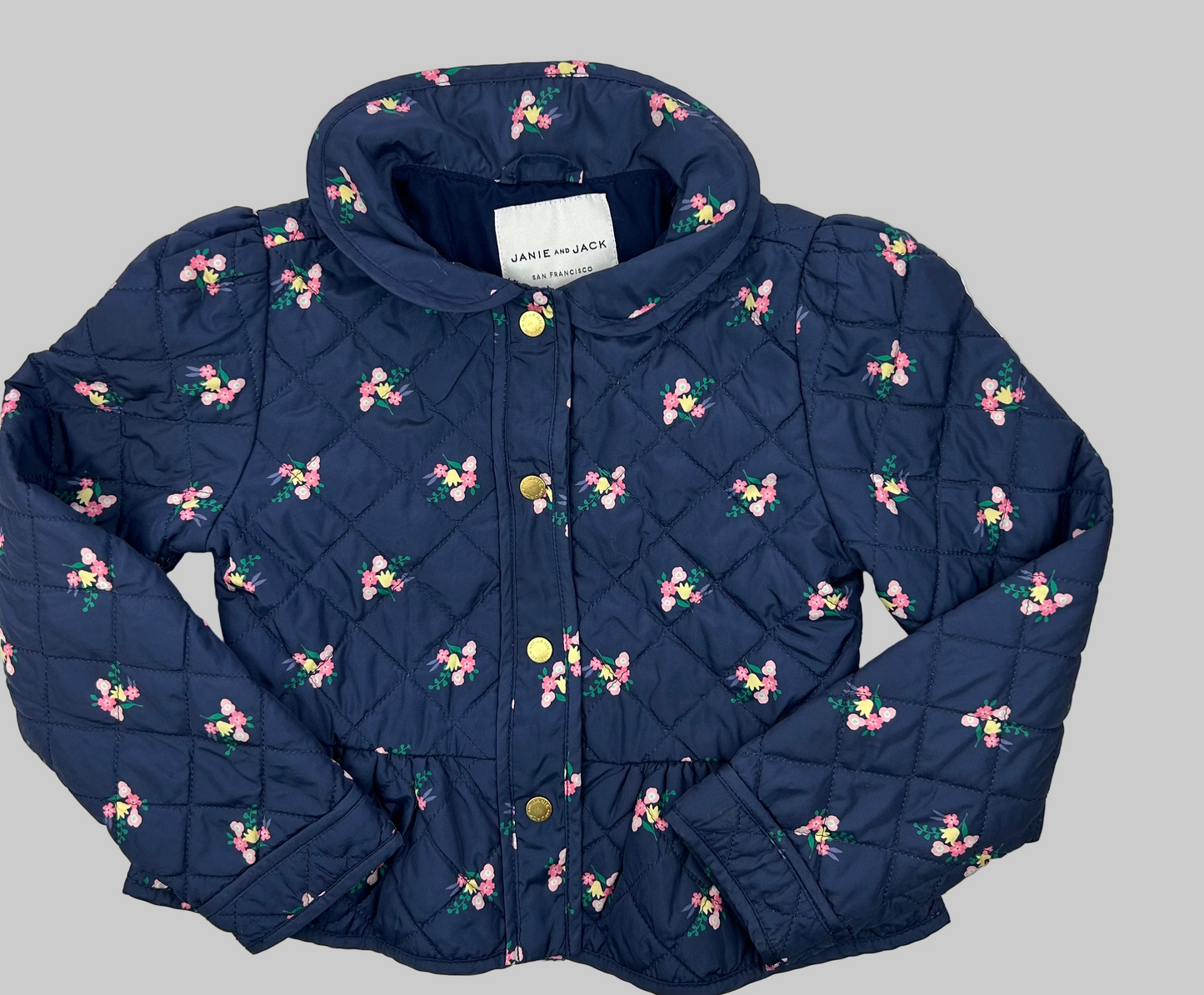 Janie & Jack Floral Navy Jacket 5/6