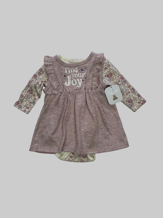 Rene Rofe 2pc Dress and Onesie 0-3M