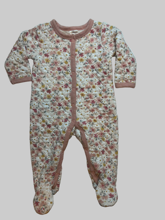 Little Beginnings Quilted Footie Sleeper 6-9M