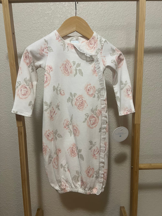 Edgehill Rose White Ruffle Gown w/Tags 0-6M