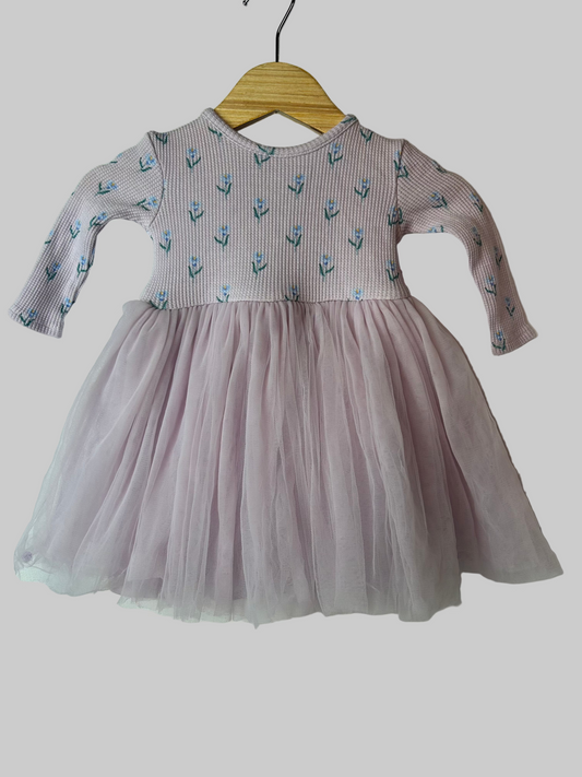 Magnetic Me Lavender Bodysuit Dress w/Tutu 0-3M