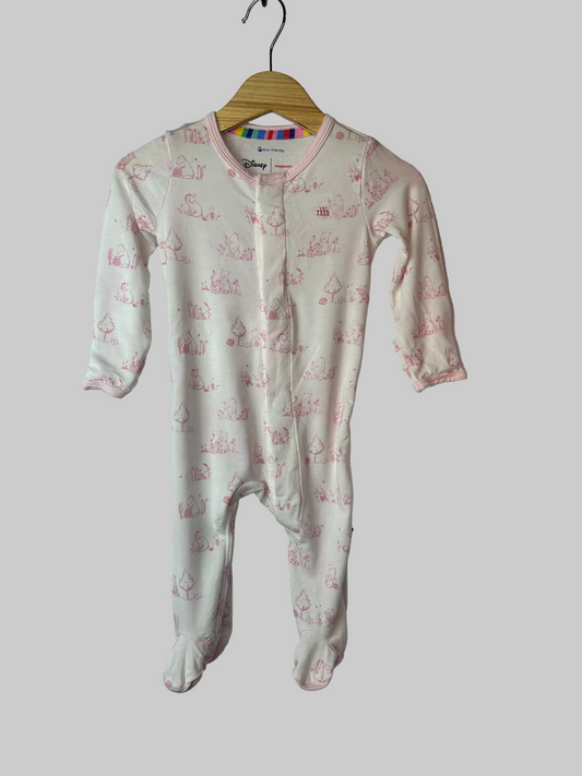 Disney/Magnetic Me Pooh Bear Footed Jumpsuit 0-3M