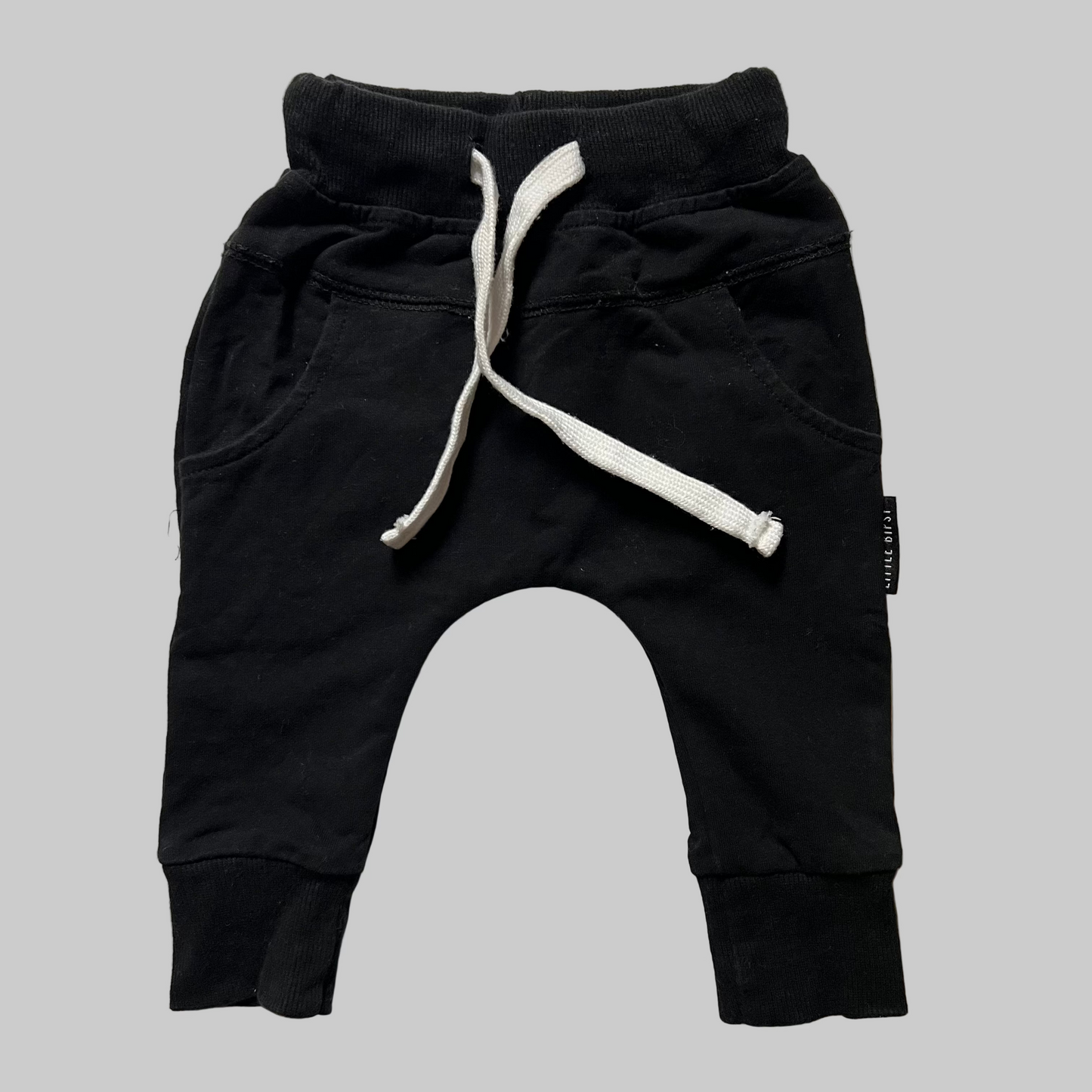 Little Bipsy Black Harem Pants 12-18M
