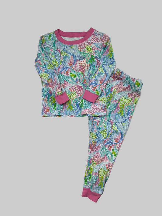 Lilly Pulitzer 2 PC LS Pajama Set 3T