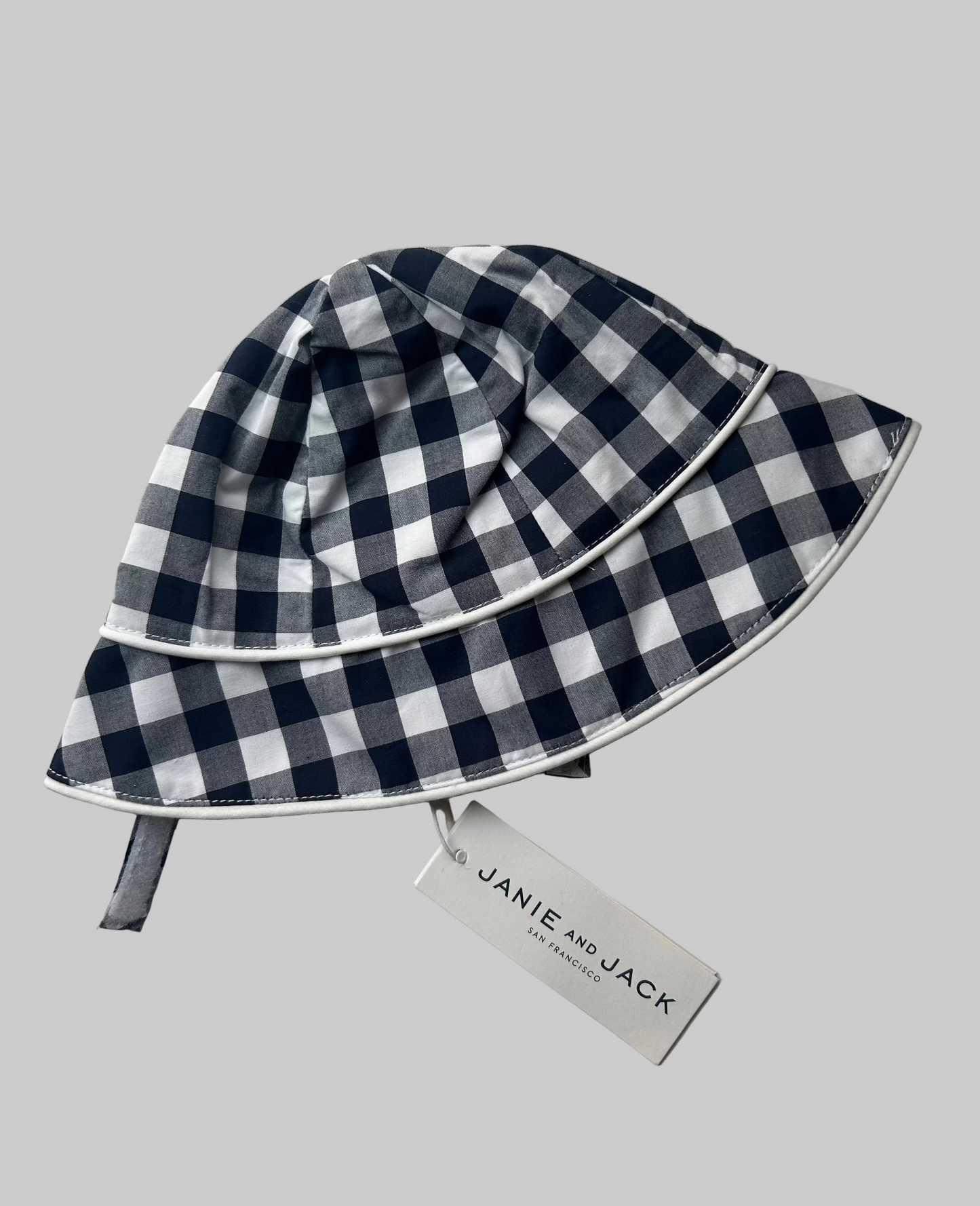 Janie & Jack Gingham Hat NWT 6-12M