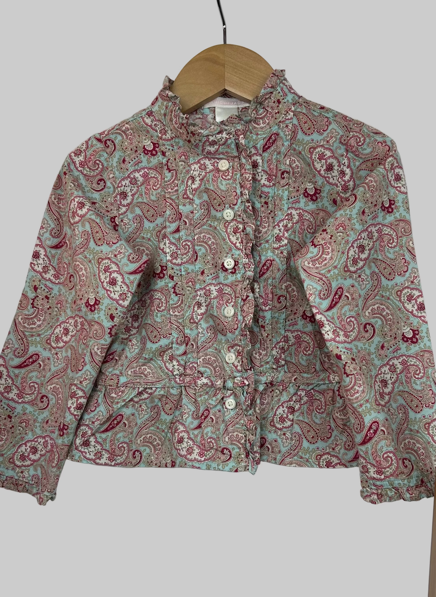 Janie and Jack Paisley Button Up 4T