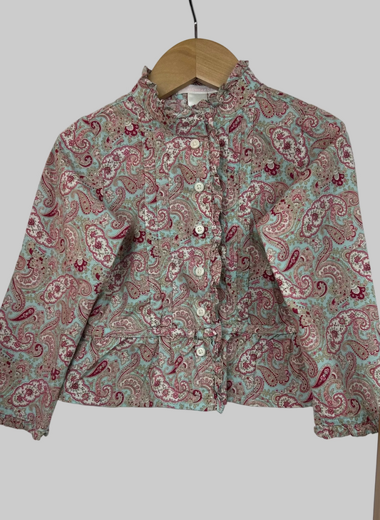 Janie and Jack Paisley Button Up 4T
