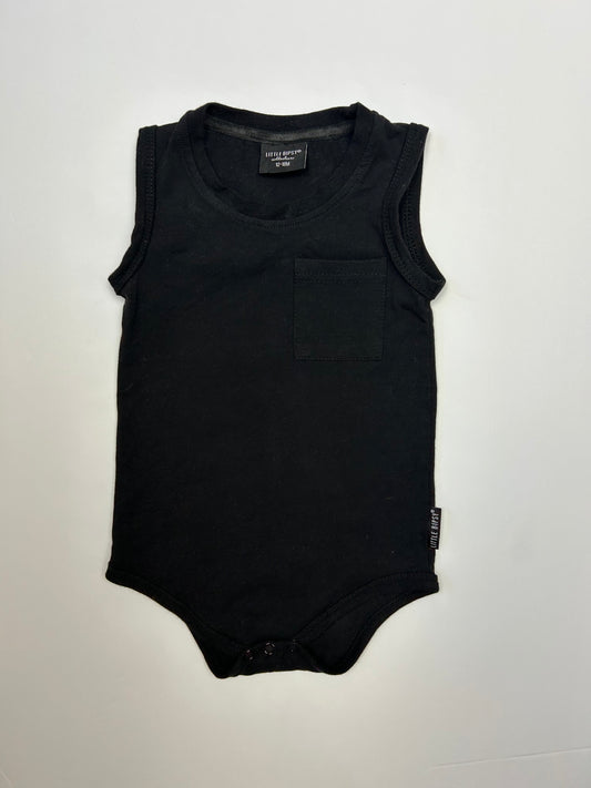 Little Bipsy Black Onesie