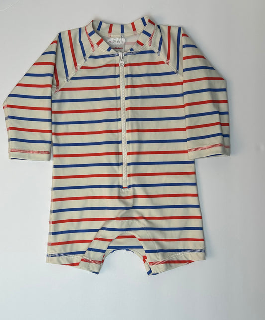 Hanna Andersson Striped Swimsuit 6-12M