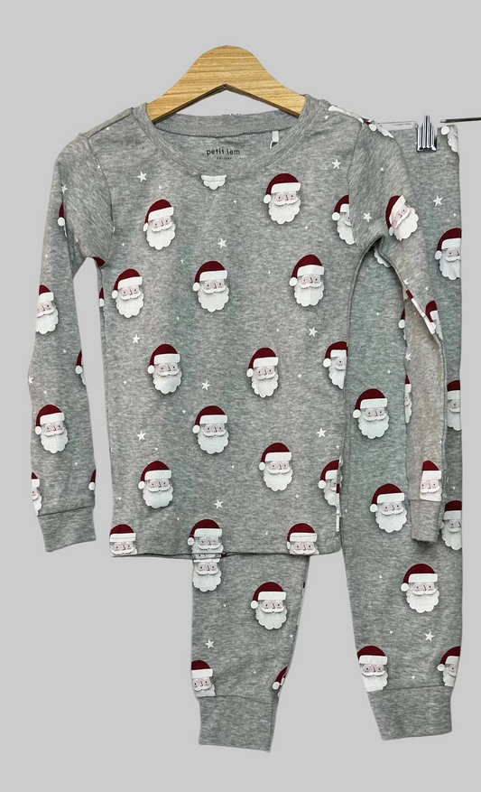 Petit Lem Santa Pajamas 3T NWT