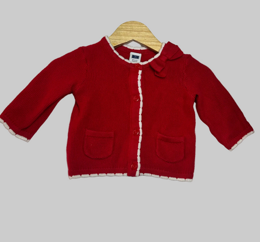 Janie & Jack Red Sweater 0-3M