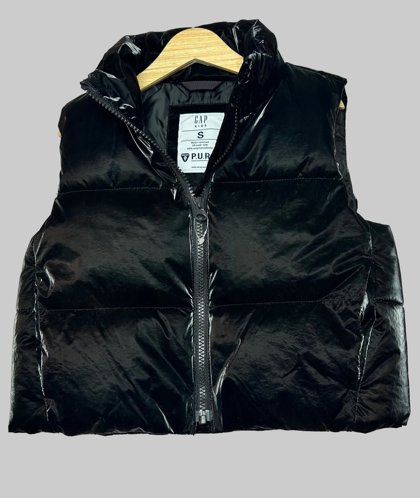 Gap Black Water Resistant Puffer 6/7