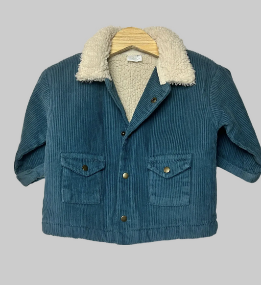 Next Baby Denim Sherpa Jacket 3-6M