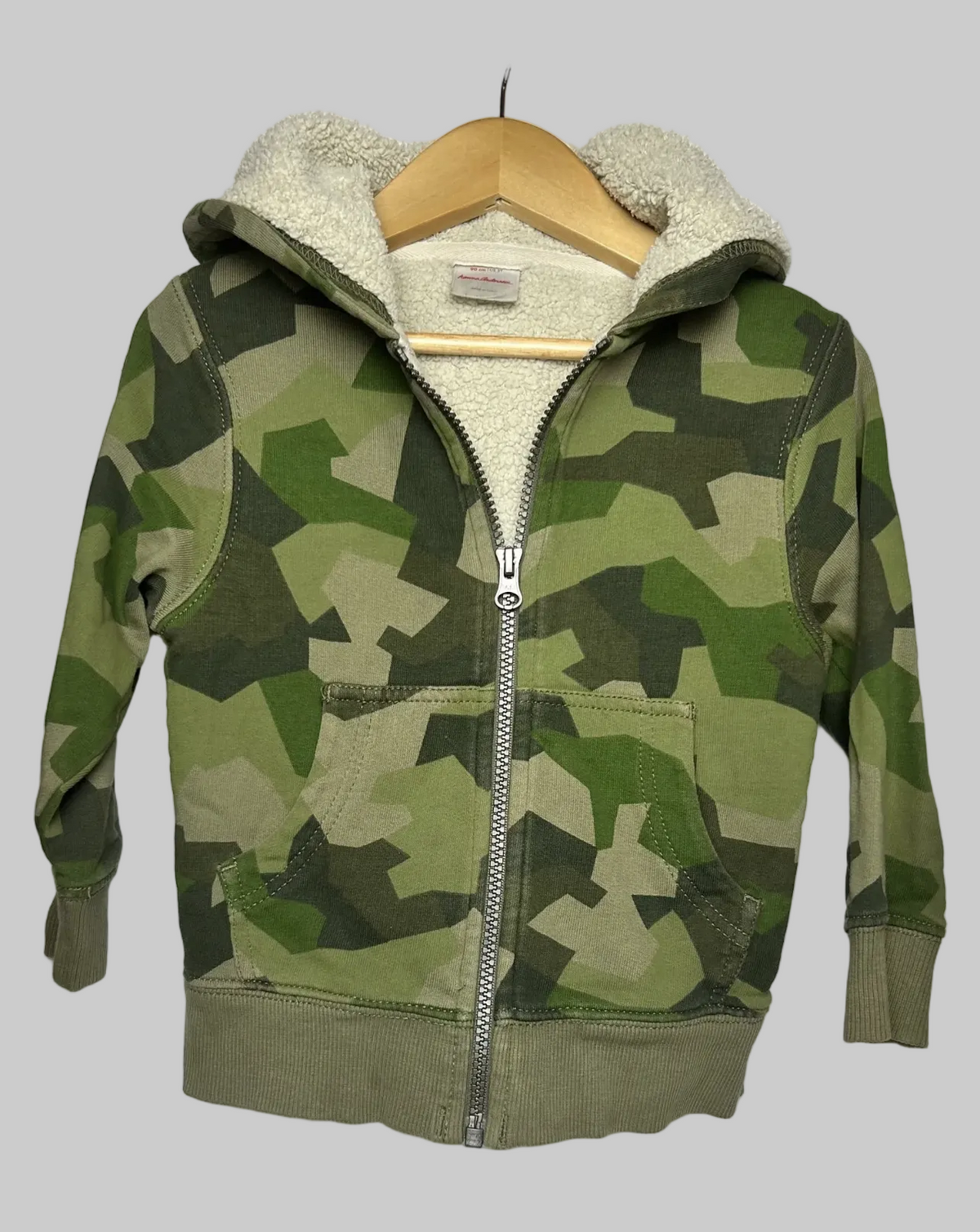 Hanna Andersson Camo Fleece Lined Jacket 3T