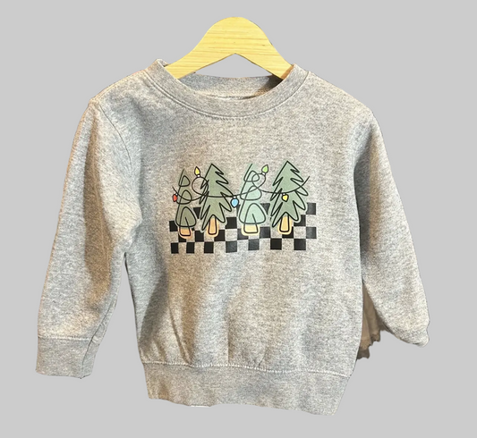 Benny & Ray Christmas Checkered Sweatshirt 3T