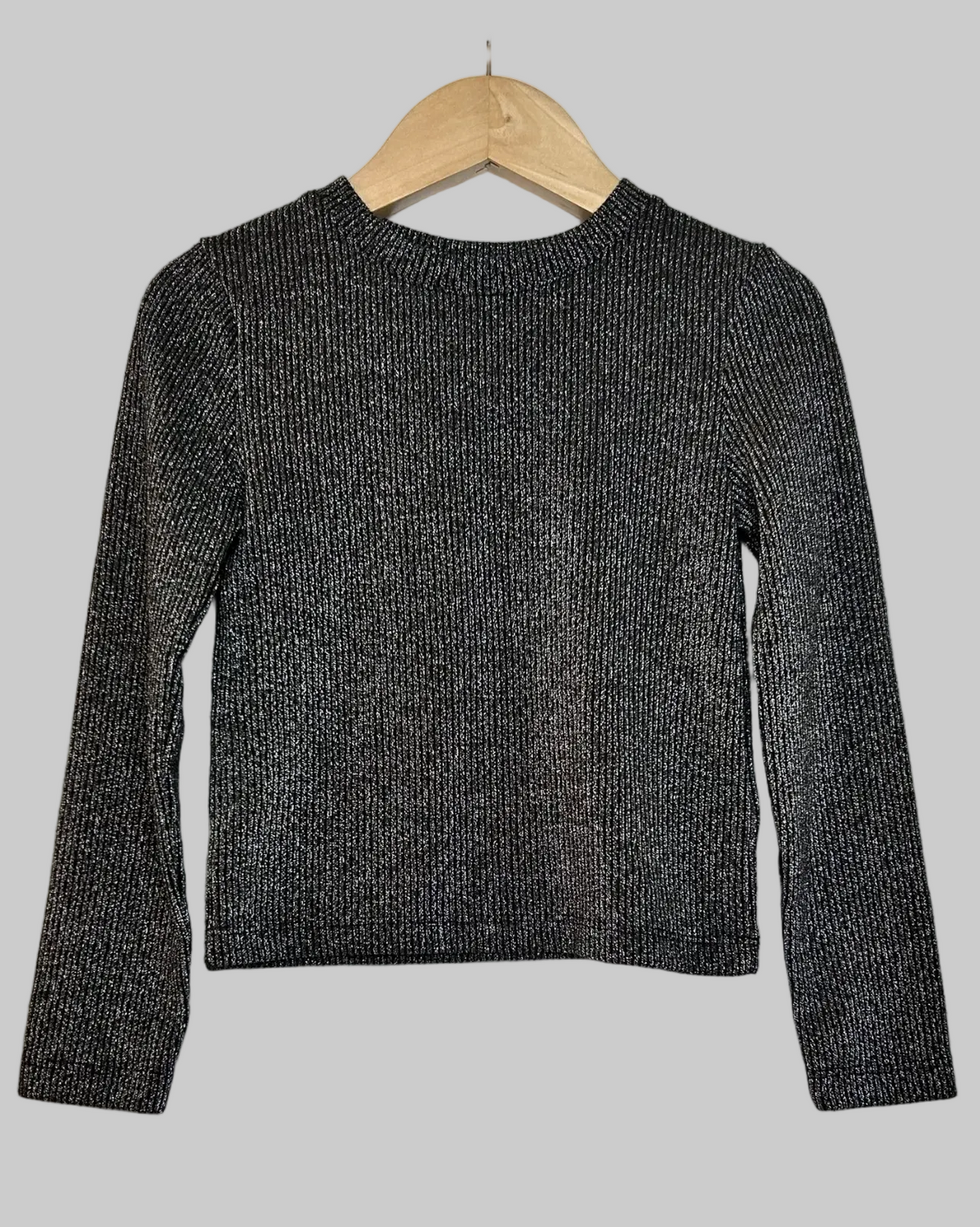 Gap Kids Black Silver Shimmer Top 4/5