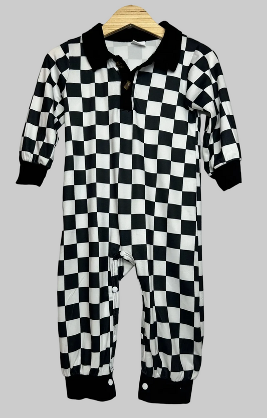No Brand Checkered Jumper 9-12M