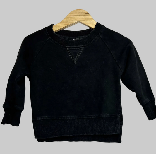 Little Bipsy Black Sweatshirt 3-6M
