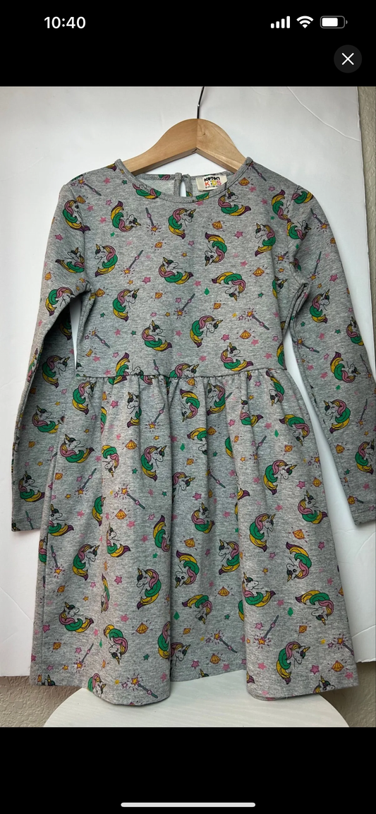 Koton Kids Unicorn Sweater Dress 6/7