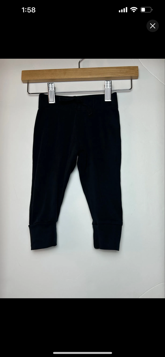 Colored Organics Black Pull On Pants 6-12M