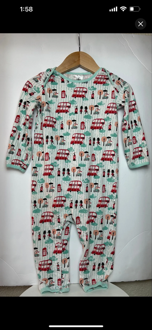 Little Red Bus London Jumper 12-24M