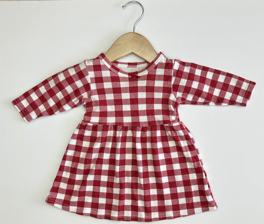 Hudson Baby Burg Check Dress 3-6M