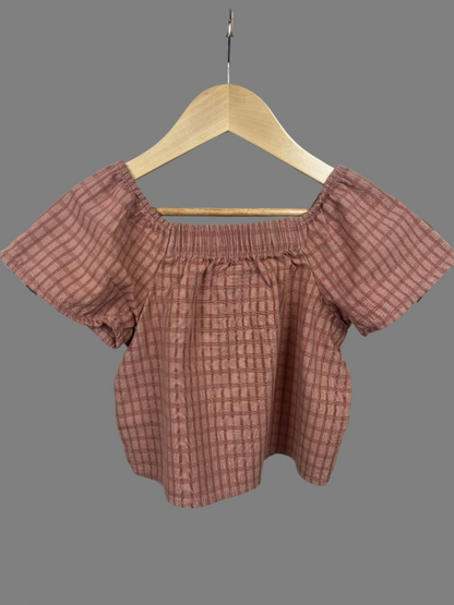 Easy Peasy Gingham Striped Blouse 3T
