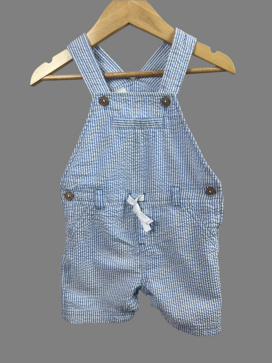 First Impressions Striped Shortalls 12M