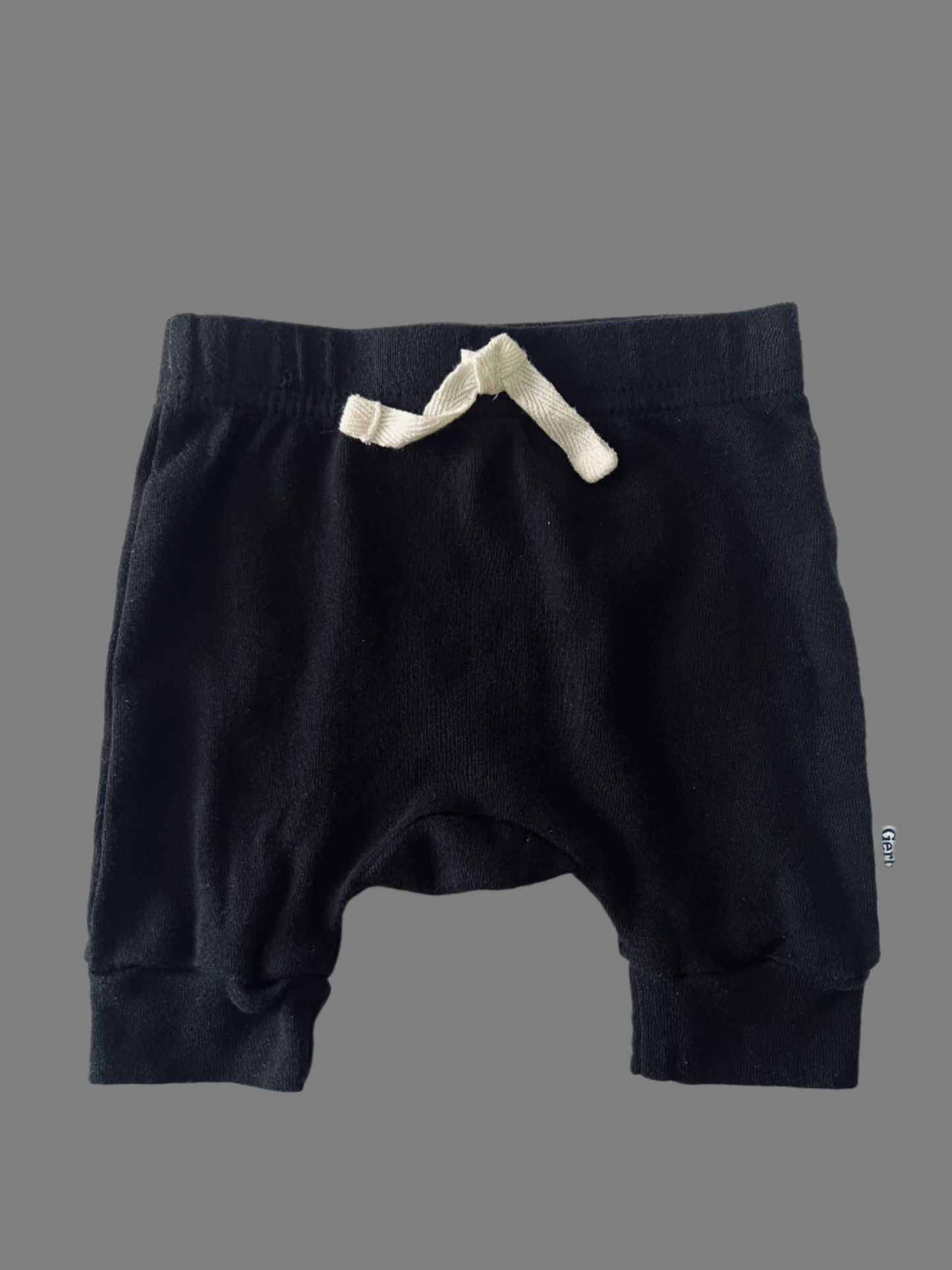 Gerber Black Drawstring Pants NB