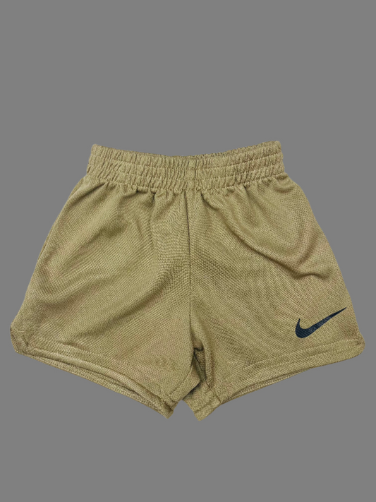 NIKE Tan Athletic Shorts with Black Swoosh 2T