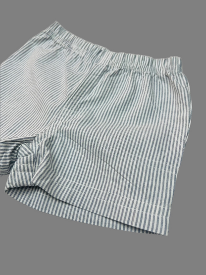 Carter's Gray & White Striped Shorts 3M