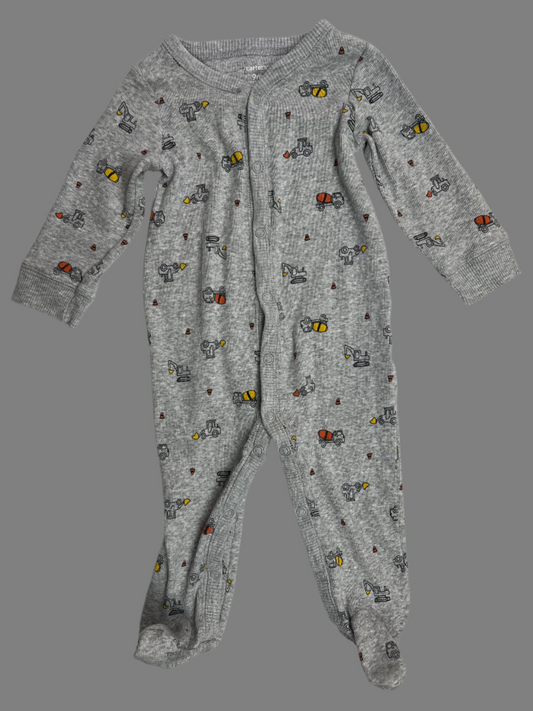 Carter's LS Gray Sleeper with Feet- Equipment Trucks 9M