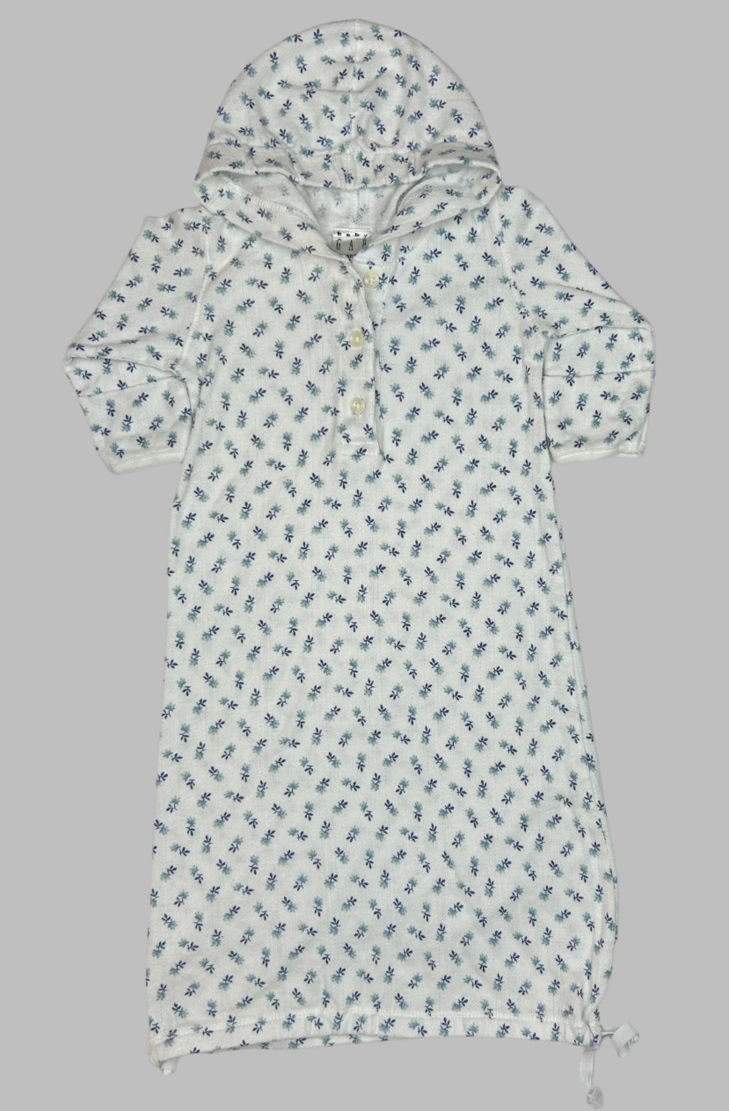 Baby Gap Infant LS Drawstring Gown NB
