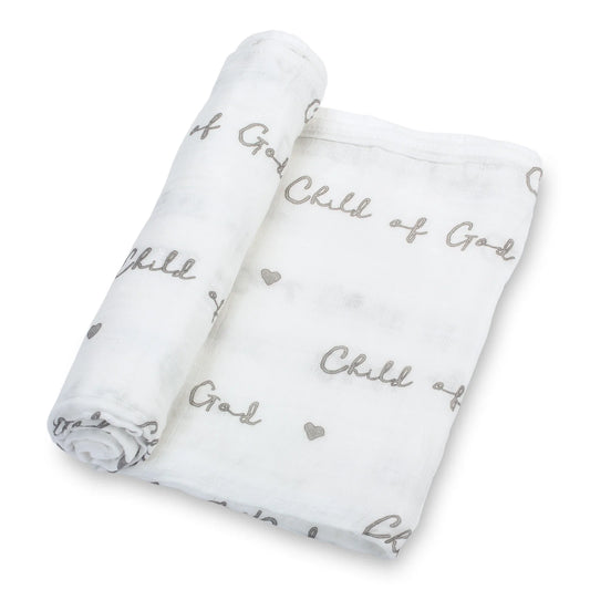 Baby Muslin Swaddle Blanket 47x47 Child of God