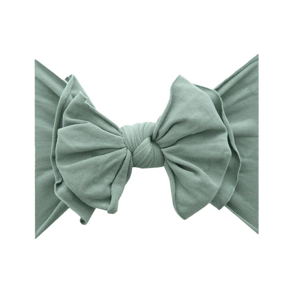 Baby Bling® nylon bow headband: Sage