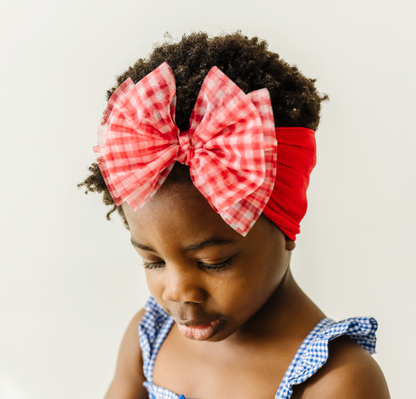 Baby Bling® Tulle headband with tulle bow:  Black