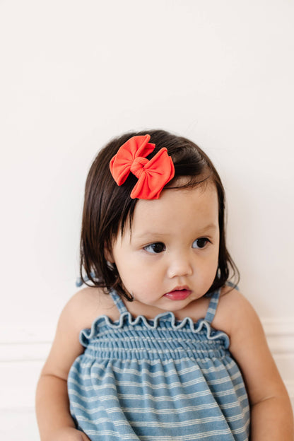 Baby Bling® 2Pk Baby FAB® hair clips: Cherry Red