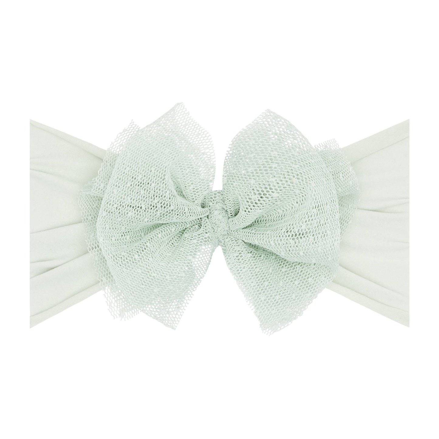 Baby Bling® Tulle headband with tulle bow:  Black