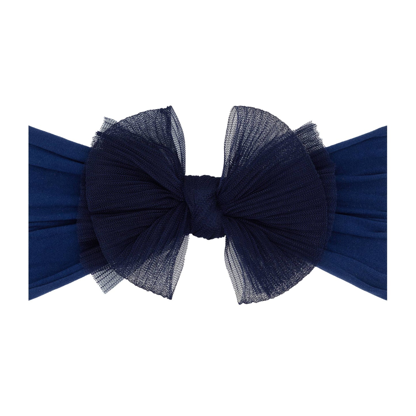 Baby Bling® Tulle headband with tulle bow:  Black