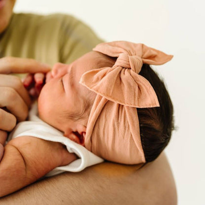 Baby Bling® Knot soft headband: Hot pink