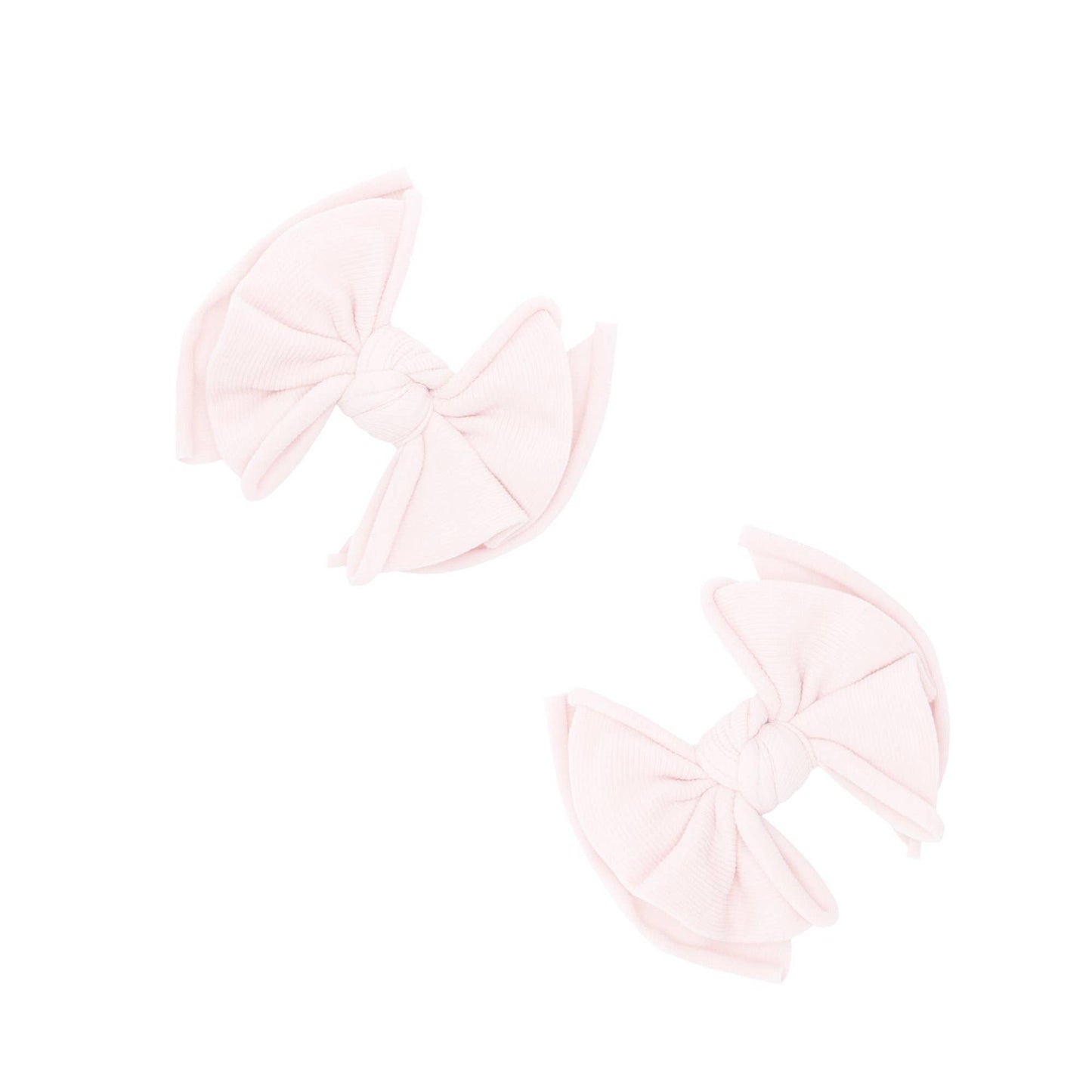 Baby Bling® 2Pk Baby FAB® bow hair clips: Ballet Pink