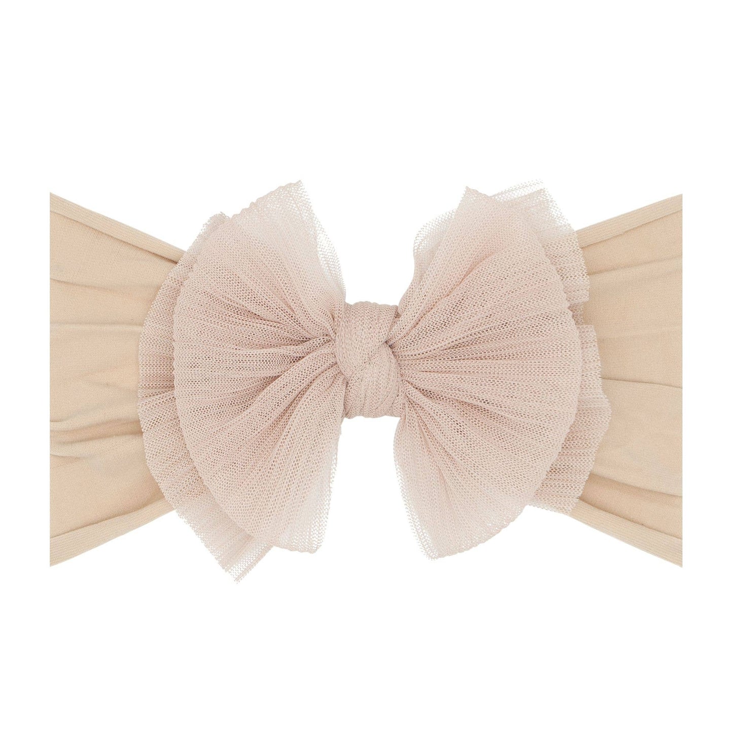 Baby Bling® Tulle headband with tulle bow:  Black
