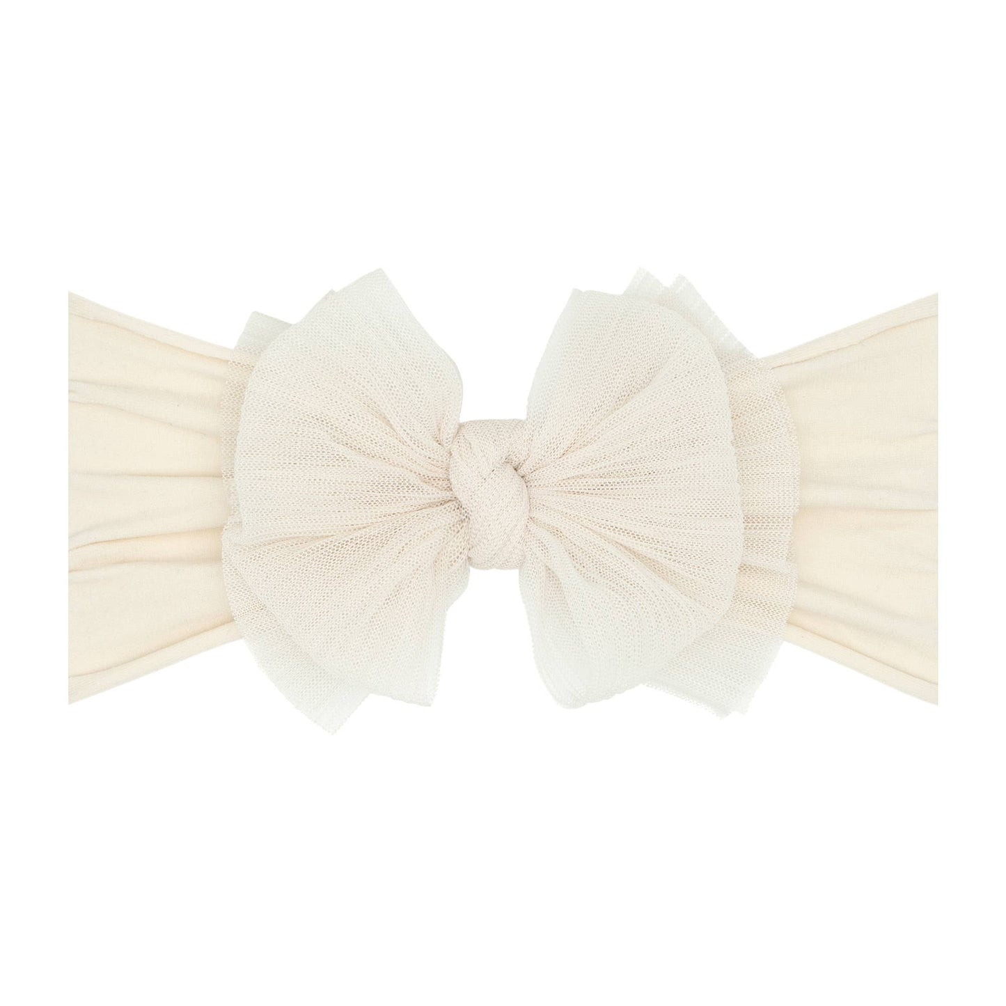 Baby Bling® Tulle headband with tulle bow:  Black